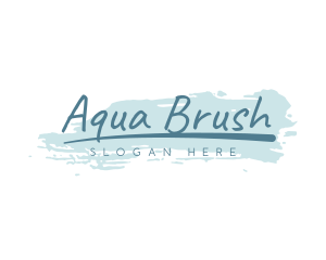 Beauty Brush Wordmark logo design