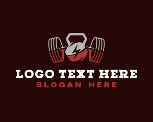 Gym - Weights Powerlifting Gym logo design