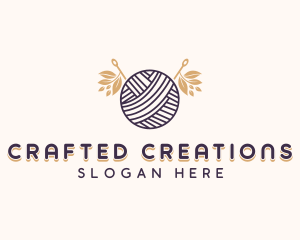 Handmade Yarn Crochet logo design