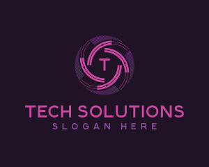 Technology AI Company logo design