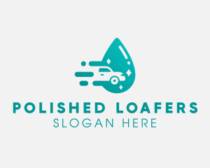 Water Droplet Car Wash logo design