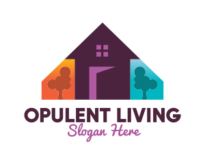 Colorful Family Home  logo design