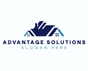 Real Estate House Roof logo design