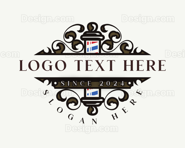 Barbershop Haircut Groomer Logo