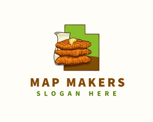 Utah Scone Food logo design