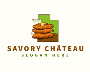 Utah Scone Food logo design