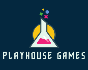 Flask Game Developer logo design