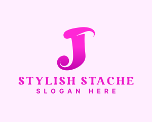 Feminine Stylish Letter J logo design