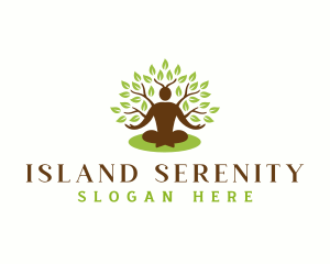 People Tree Wellness Serenity logo design