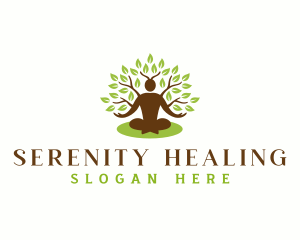 People Tree Wellness Serenity logo design