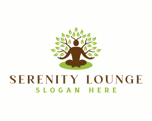 People Tree Wellness Serenity logo design