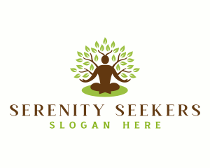 People Tree Wellness Serenity logo design