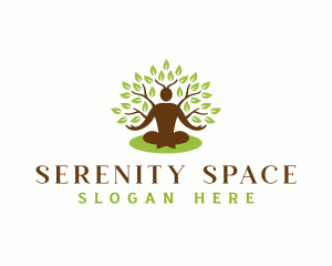 People Tree Wellness Serenity logo design