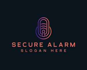 Padlock Security Tech logo design