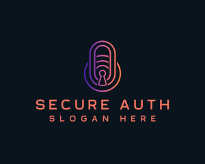 Padlock Security Tech logo design