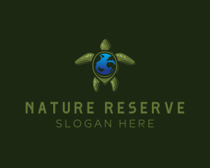 Nature Earth Turtle logo design