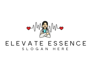 Medical Heartbeat Cardiologist logo