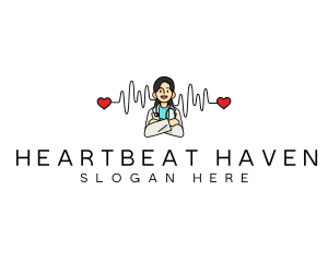 Medical Heartbeat Cardiologist logo