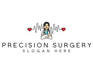 Medical Heartbeat Cardiologist logo