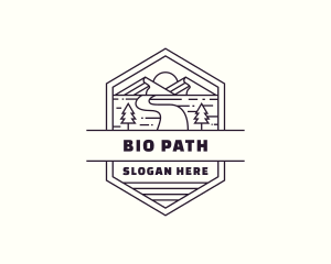 Mountain Path Journey logo design