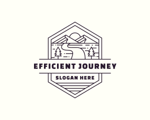 Mountain Path Journey logo design