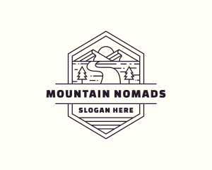 Mountain Path Journey logo design