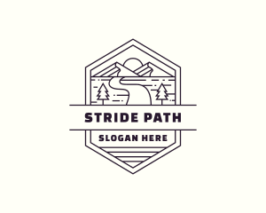 Mountain Path Journey logo design