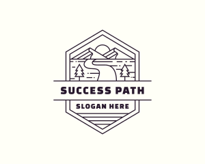 Mountain Path Journey logo design