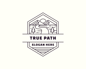 Mountain Path Journey logo design