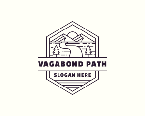 Mountain Path Journey logo design