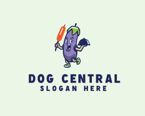 Eggplant Vegetable Restaurant  logo design