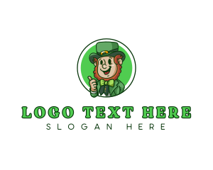 Irish Leprechaun Dwarf logo