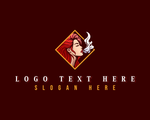 Lady Cigarette Smoke logo