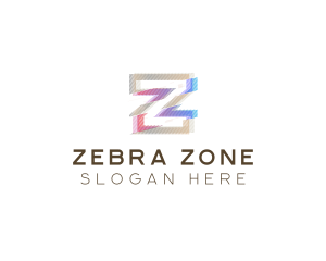 Gradient Glitch Letter Z logo design