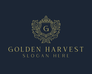 Golden Shield Hotel logo design