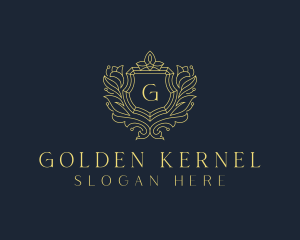 Golden Shield Hotel logo design