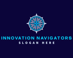 Nautical Travel Compass logo design