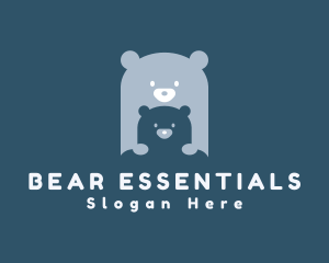 Blue Bear Cub logo design