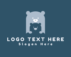 Cub - Blue Bear Cub logo design