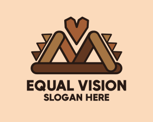 Brown Ethnic Heart logo
