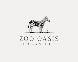 Wildlife Zebra Zoo logo design