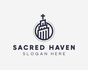 Religious Church Tower logo design