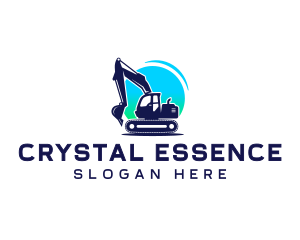 Excavator Digger Machinery logo design