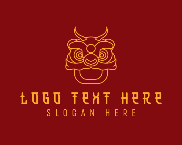 Dragon Head logo example 1