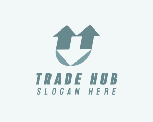 Letter U Trade Logistics logo