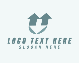 Trade - Letter U Trade Logistics logo design