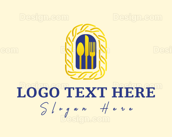 Gold Chain Cutlery Logo