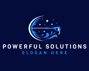 Power Wash Water Sanitation logo design