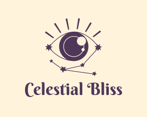 Eye Constellation Cosmos logo design