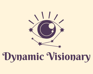 Eye Constellation Cosmos logo design